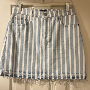 7 for all mankind denim striped skirt excellent condition